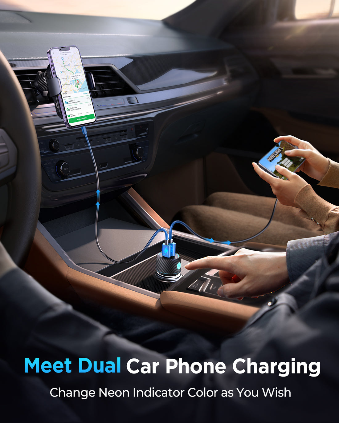 Joyroom 60W 2-in-1 Car Charger PD 30W QC3.0 30W PPS 25W Super Fast USB C Adapter ( 12 Month warranty Guaranteed  by the local agent Trust Store )